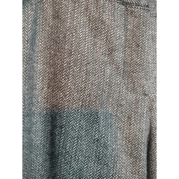 Dalia Collection Herringbone Wool Blend Dark Gray Career Pants Woman size 10 - Picture 2 of 6